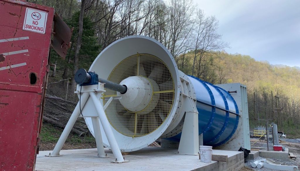 Axial Fan for a Coal Mine